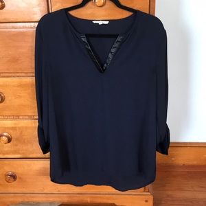 Navy blue blouse